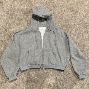 MARBLE Light Gray Pullover Hoodie